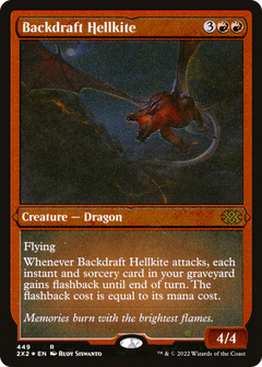 Backdraft Hellkite (Foil Etched) (449) [Double Masters 2022] foil - Deck Out Gaming