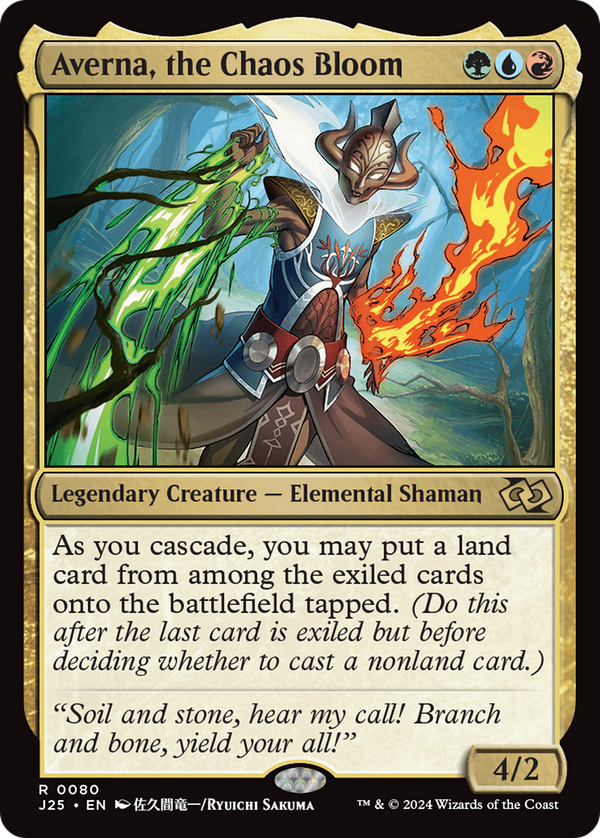 Averna, the Chaos Bloom (Anime) (80) [Foundations Jumpstart] - Deck Out Gaming