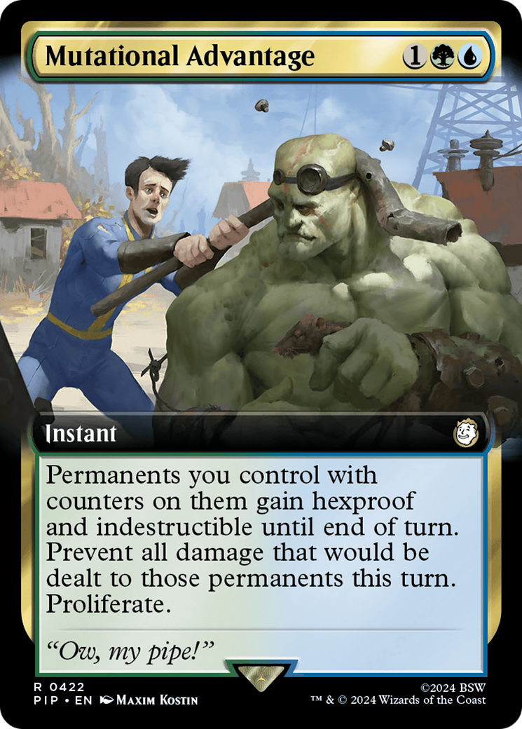 Mutational Advantage (Extended Art) (422) [Fallout] foil - Deck Out Gaming