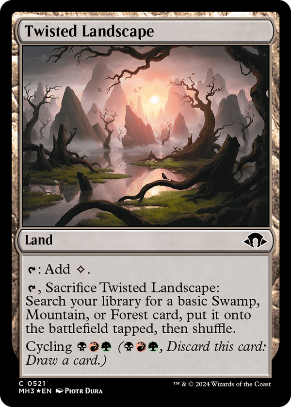Twisted Landscape (Ripple Foil) (521) [Modern Horizons 3] foil - Deck Out Gaming