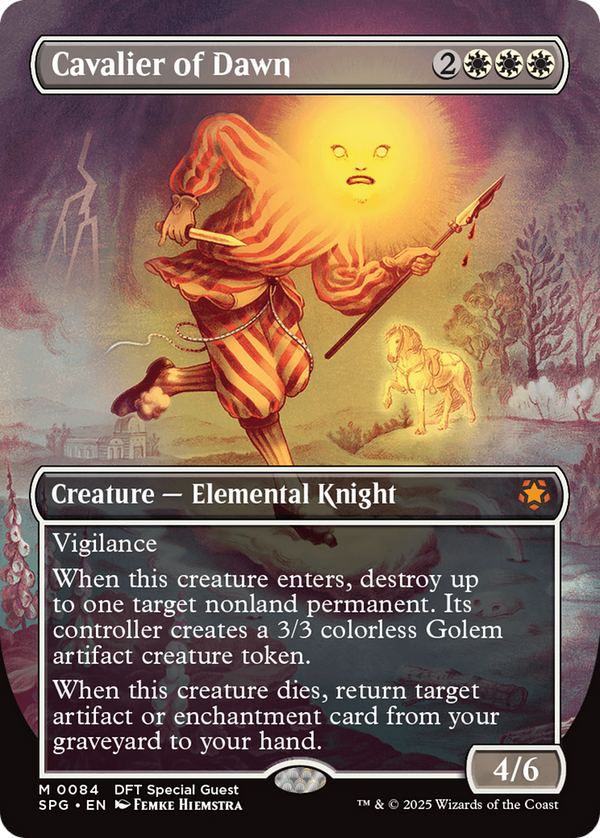 Cavalier of Dawn (Borderless) (84) [Special Guests] - Deck Out Gaming
