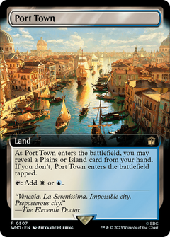 Port Town (Extended Art) (507) [Doctor Who] foil - Deck Out Gaming