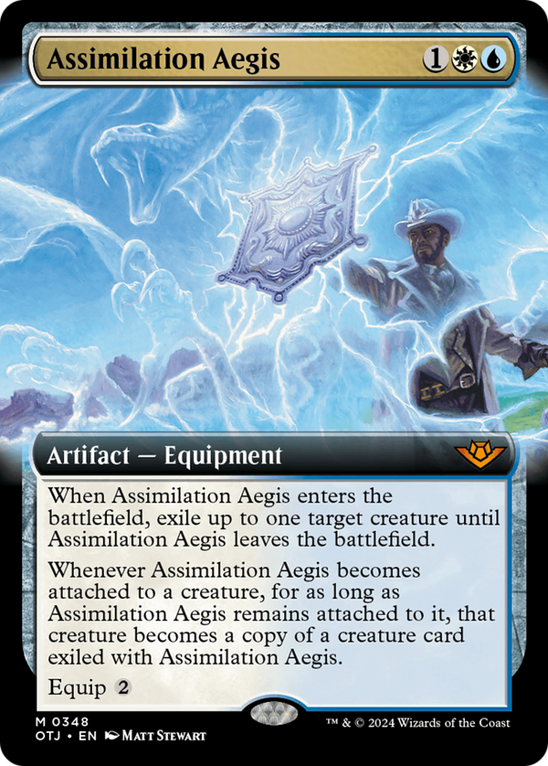 Assimilation Aegis (Extended Art) (348) [Outlaws of Thunder Junction] foil - Deck Out Gaming