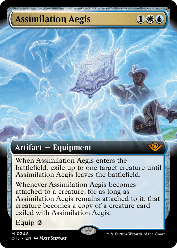 Assimilation Aegis (Extended Art) (348) [Outlaws of Thunder Junction] foil - Deck Out Gaming
