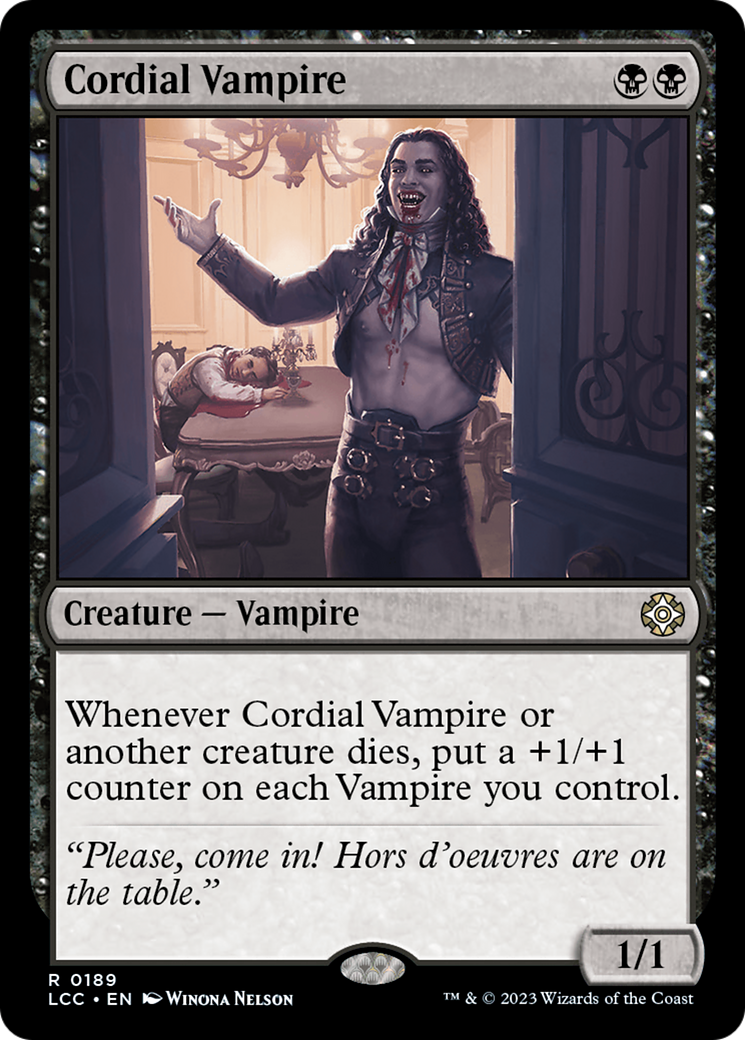 Cordial Vampire (189) [The Lost Caverns of Ixalan Commander] - Deck Out Gaming