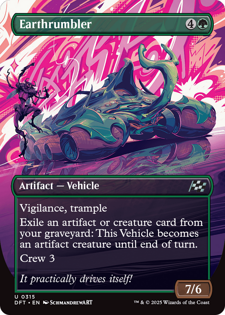 Earthrumbler (Borderless) (315) [Aetherdrift] foil - Deck Out Gaming