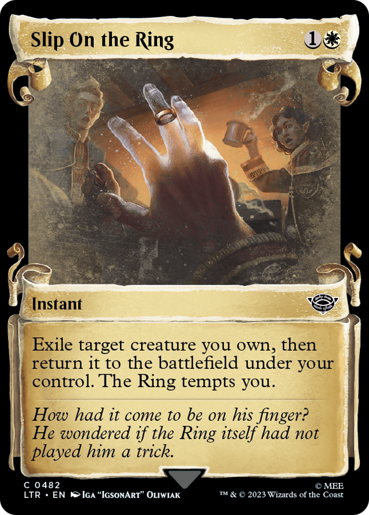 Slip on the Ring (Showcase Scrolls) (482) [The Lord of the Rings: Tales of Middle-earth] foil - Deck Out Gaming