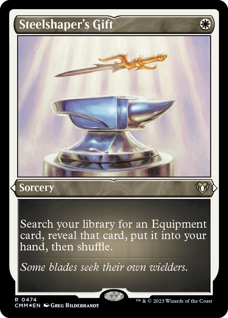 Steelshaper's Gift (474) [Commander Masters] etched - Deck Out Gaming