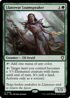 Llanowar Loamspeaker (228) [Bloomburrow Commander] - Deck Out Gaming