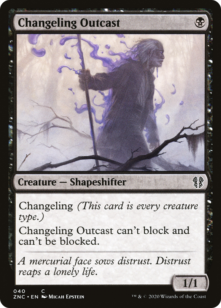 Changeling Outcast (40) [Zendikar Rising Commander] - Deck Out Gaming
