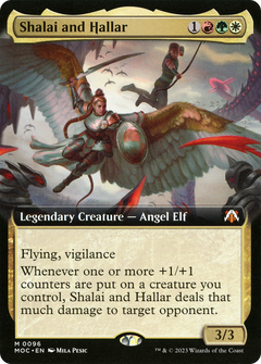 Shalai and Hallar (Extended Art) (96) [March of the Machine Commander] foil - Deck Out Gaming