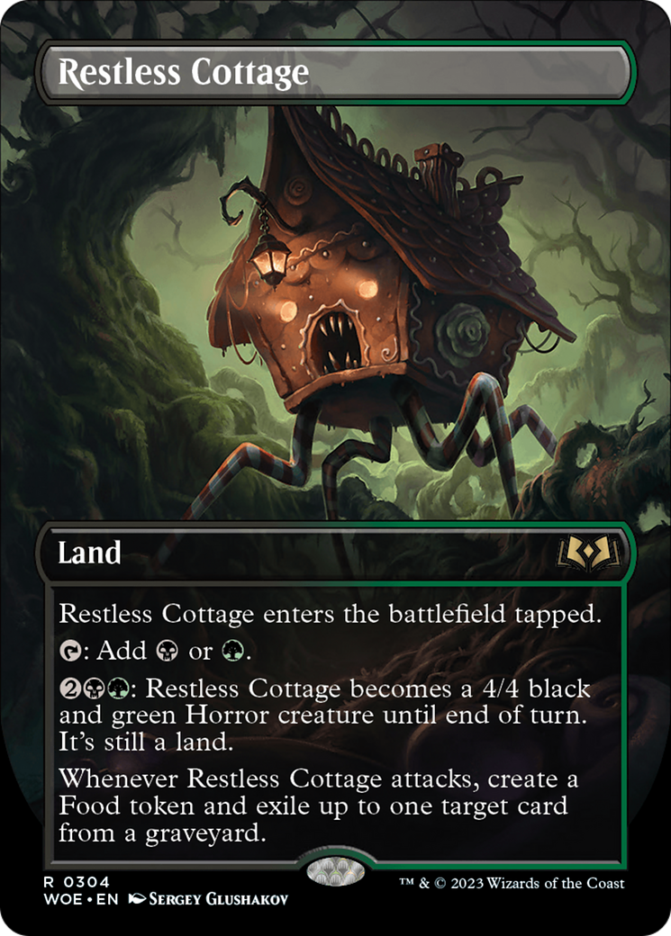 Restless Cottage (Borderless) (304) [Wilds of Eldraine] foil - Deck Out Gaming