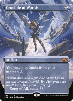 Crucible of Worlds (Borderless) (393) [Double Masters 2022] foil - Deck Out Gaming