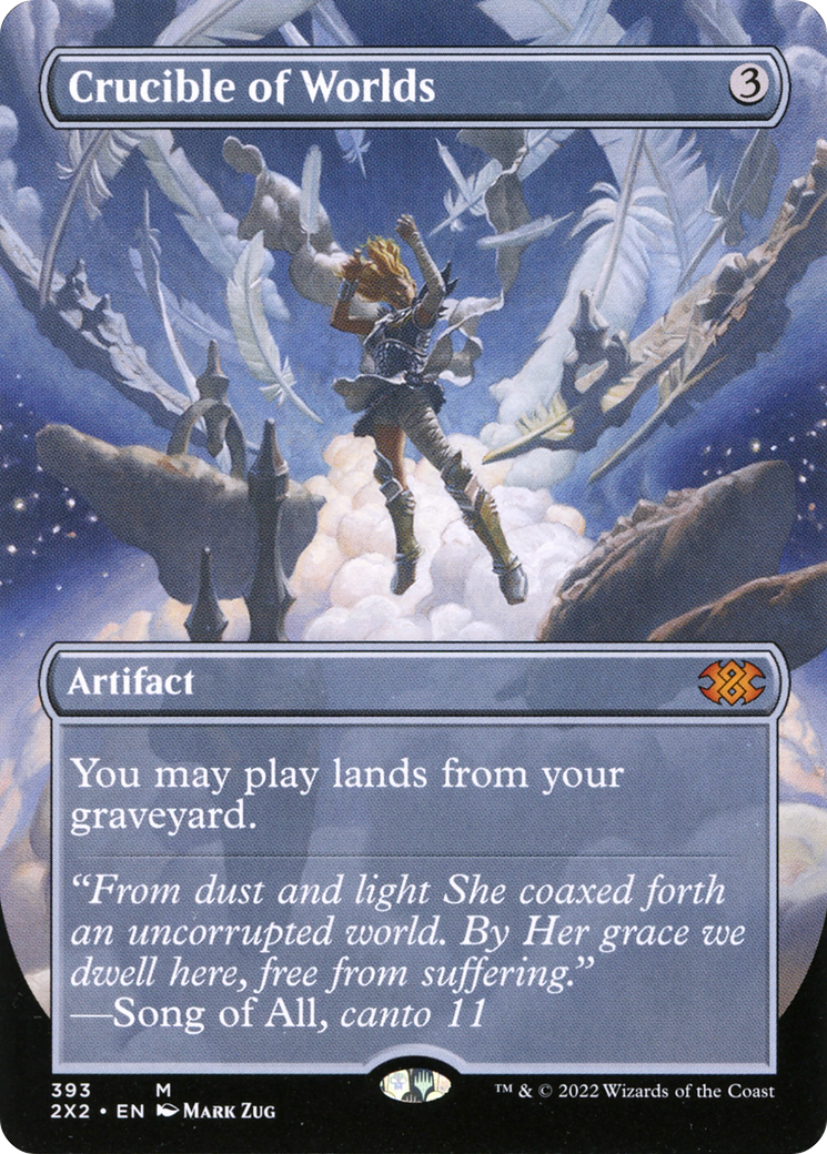 Crucible of Worlds (Borderless) (393) [Double Masters 2022] foil - Deck Out Gaming