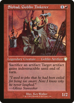 Slobad, Goblin Tinkerer (Retro Frame) (118) [Commander: The Brothers' War] - Deck Out Gaming