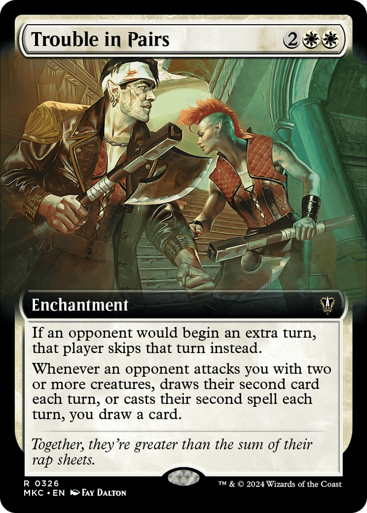 Trouble in Pairs (Extended Art) (326) [Murders at Karlov Manor Commander] - Deck Out Gaming