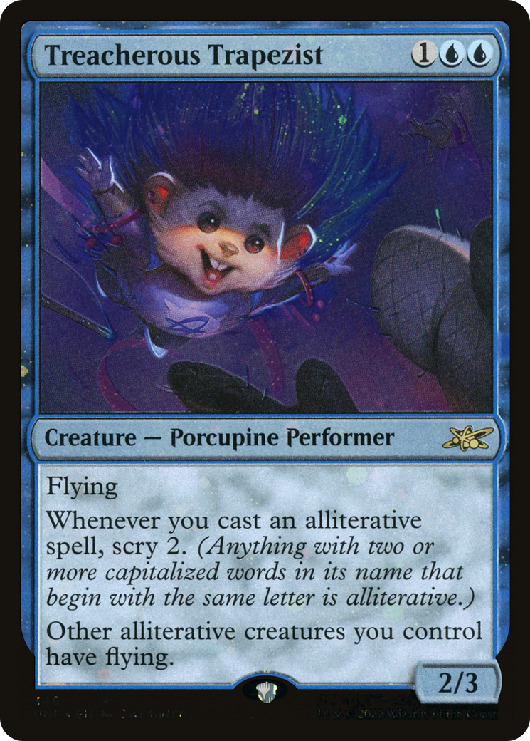 Treacherous Trapezist (Galaxy Foil) (346) [Unfinity] foil - Deck Out Gaming