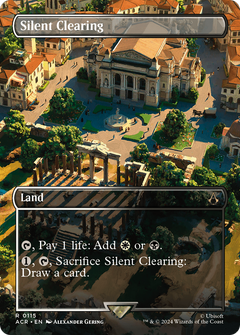 Silent Clearing (Borderless) (115) [Assassin's Creed] foil - Deck Out Gaming