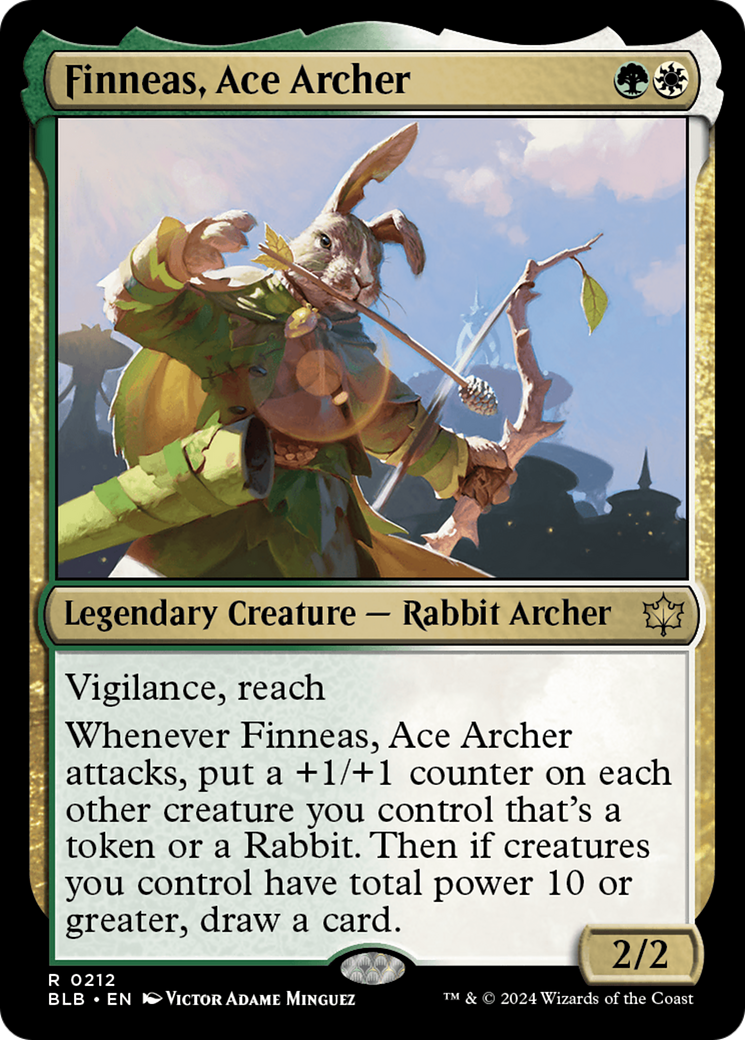 Finneas, Ace Archer (212) [Bloomburrow] foil - Deck Out Gaming