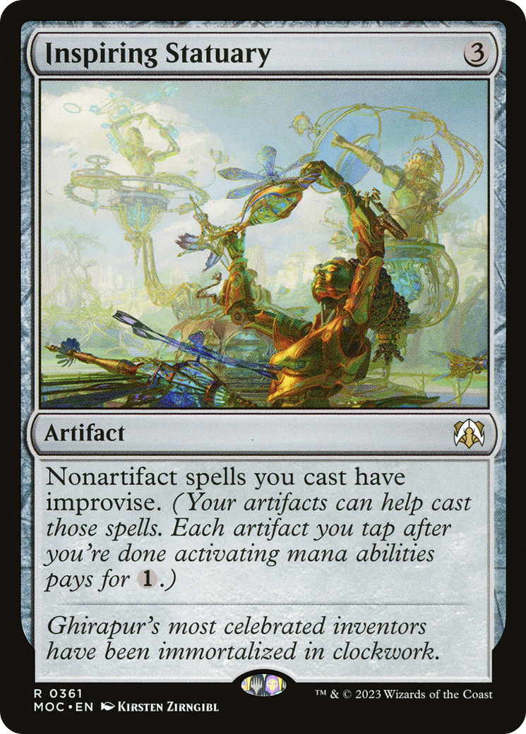 Inspiring Statuary (361) [March of the Machine Commander] - Deck Out Gaming