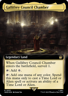 Gallifrey Council Chamber (Extended Art) (Surge Foil) (1053) [Doctor Who] foil - Deck Out Gaming