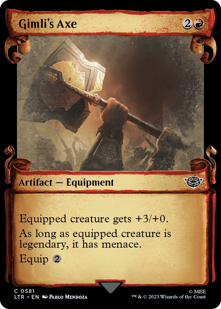 Gimli's Axe (Showcase Scrolls) (581) [The Lord of the Rings: Tales of Middle-earth] - Deck Out Gaming