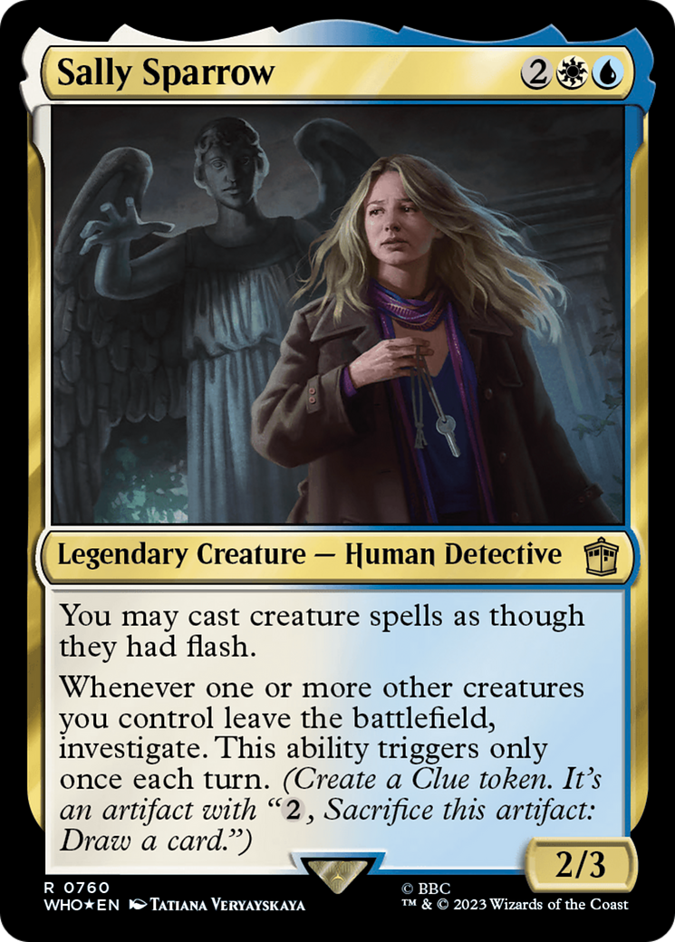 Sally Sparrow (Surge Foil) (760) [Doctor Who] foil - Deck Out Gaming