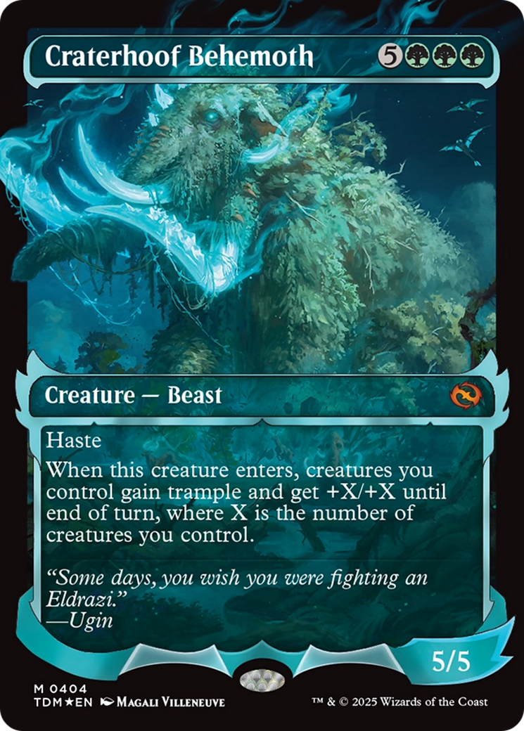 Craterhoof Behemoth (Showcase) (404) [Tarkir: Dragonstorm] foil - Deck Out Gaming