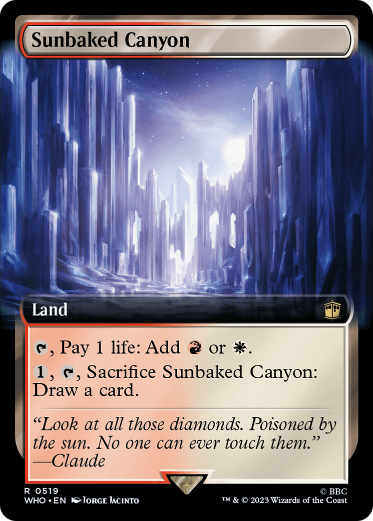 Sunbaked Canyon (Extended Art) (519) [Doctor Who] - Deck Out Gaming