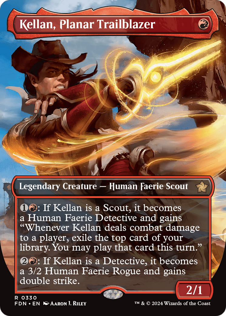 Kellan, Planar Trailblazer (Borderless) (330) [Foundations] - Deck Out Gaming
