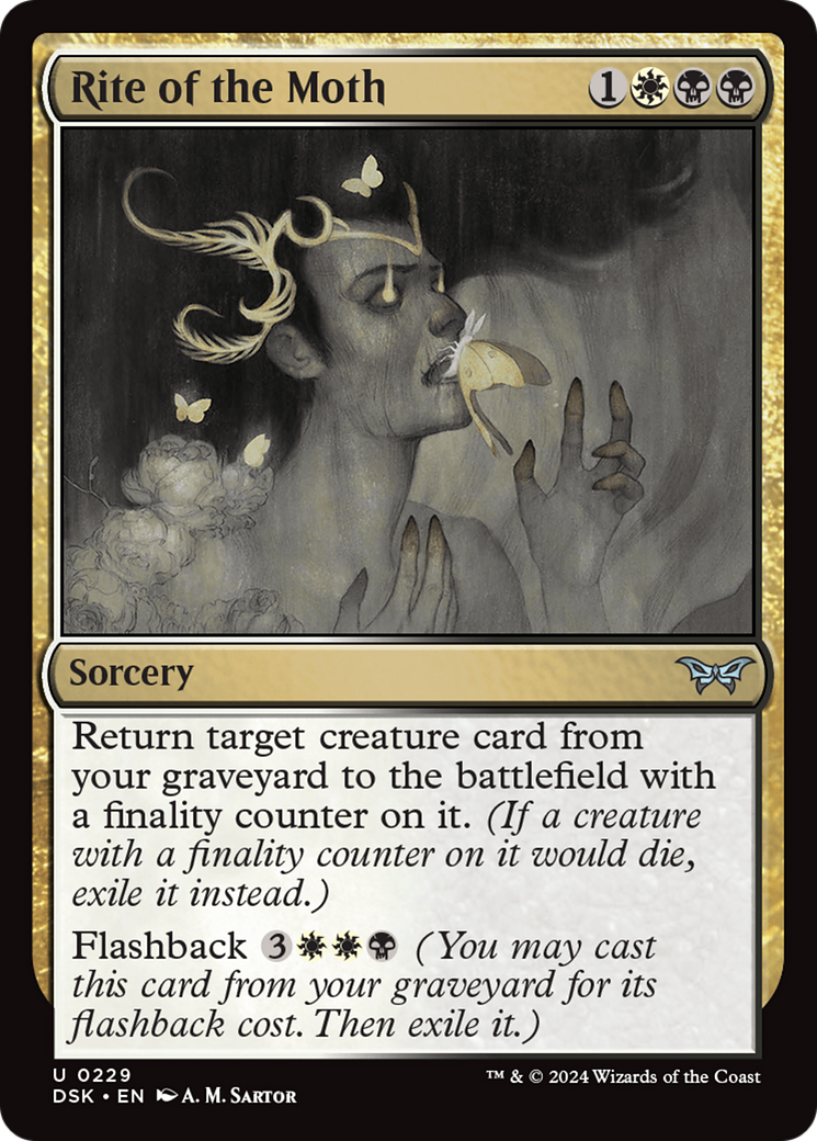 Rite of the Moth (229) [Duskmourn: House of Horror] - Deck Out Gaming