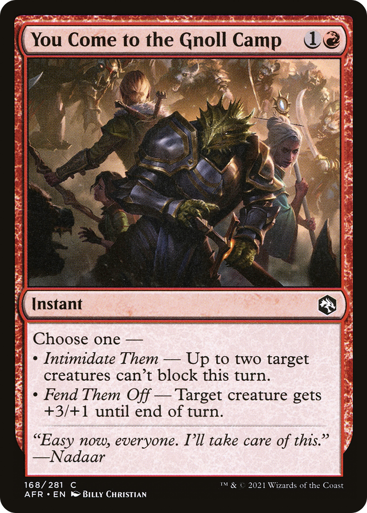 You Come to the Gnoll Camp (168) [Adventures in the Forgotten Realms] foil - Deck Out Gaming