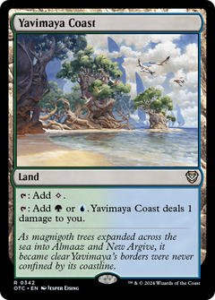 Yavimaya Coast (342) [Outlaws of Thunder Junction Commander] - Deck Out Gaming