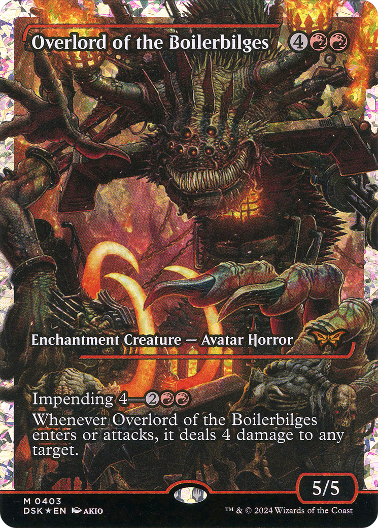 Overlord of the Boilerbilges (Showcase) (Fracture Foil) (403) [Duskmourn: House of Horror] foil - Deck Out Gaming
