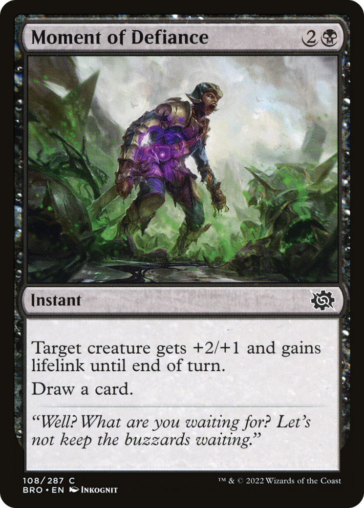 Moment of Defiance (108) [The Brothers' War] foil - Deck Out Gaming