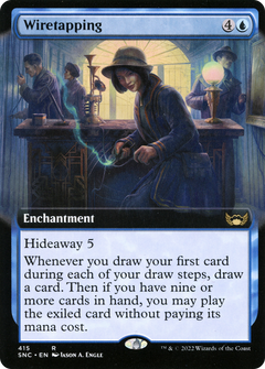 Wiretapping (Extended Art) (415) [Streets of New Capenna] - Deck Out Gaming