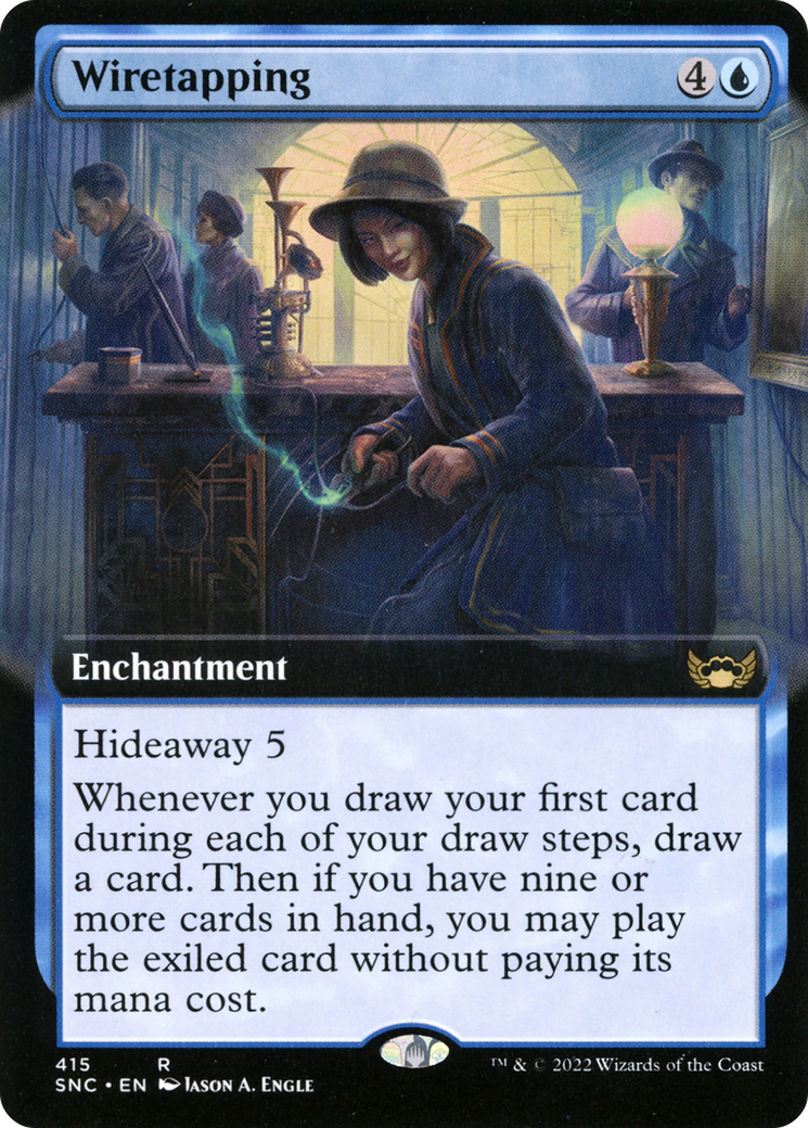Wiretapping (Extended Art) (415) [Streets of New Capenna] - Deck Out Gaming