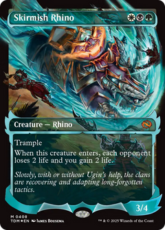 Skirmish Rhino (Showcase) (408) [Tarkir: Dragonstorm] foil - Deck Out Gaming