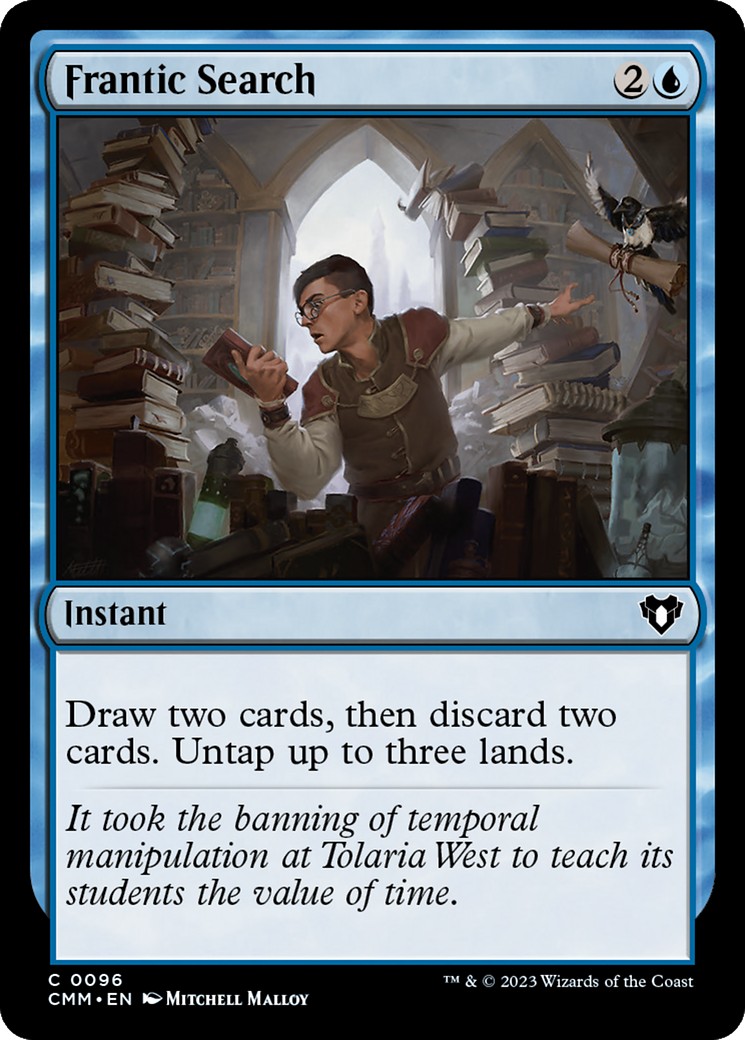 Frantic Search (96) [Commander Masters] foil - Deck Out Gaming