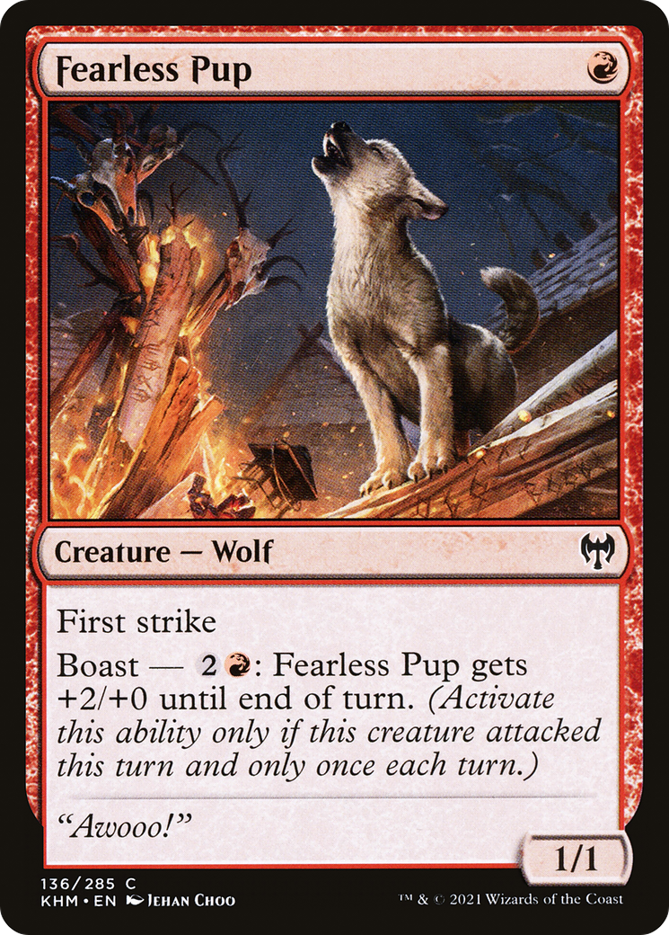 Fearless Pup (136) [Kaldheim] foil - Deck Out Gaming