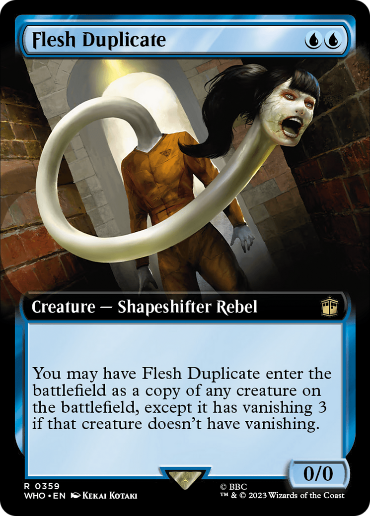 Flesh Duplicate (Extended Art) (359) [Doctor Who] foil - Deck Out Gaming