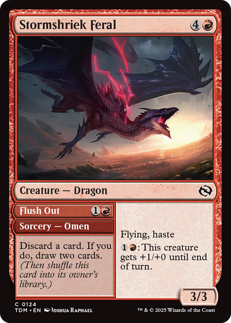 Stormshriek Feral (124) [Tarkir: Dragonstorm] - Deck Out Gaming