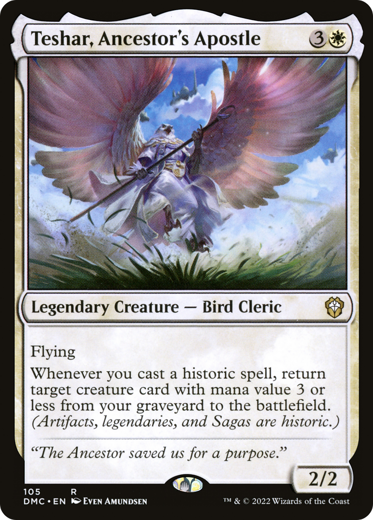 Teshar, Ancestor's Apostle (105) [Dominaria United Commander] - Deck Out Gaming