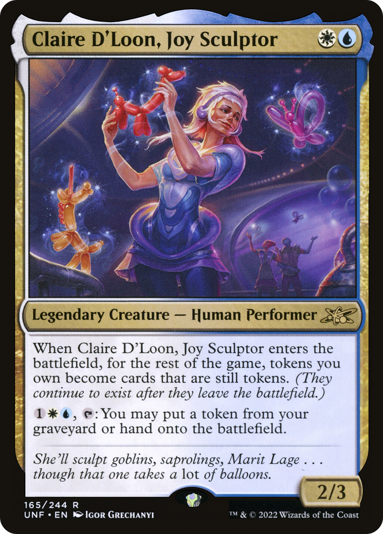Claire D'Loon, Joy Sculptor (165) [Unfinity] foil - Deck Out Gaming