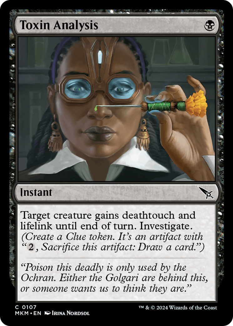 Toxin Analysis (107) [Murders at Karlov Manor] foil - Deck Out Gaming