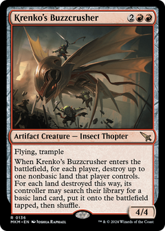 Krenko's Buzzcrusher (136) [Murders at Karlov Manor] foil - Deck Out Gaming