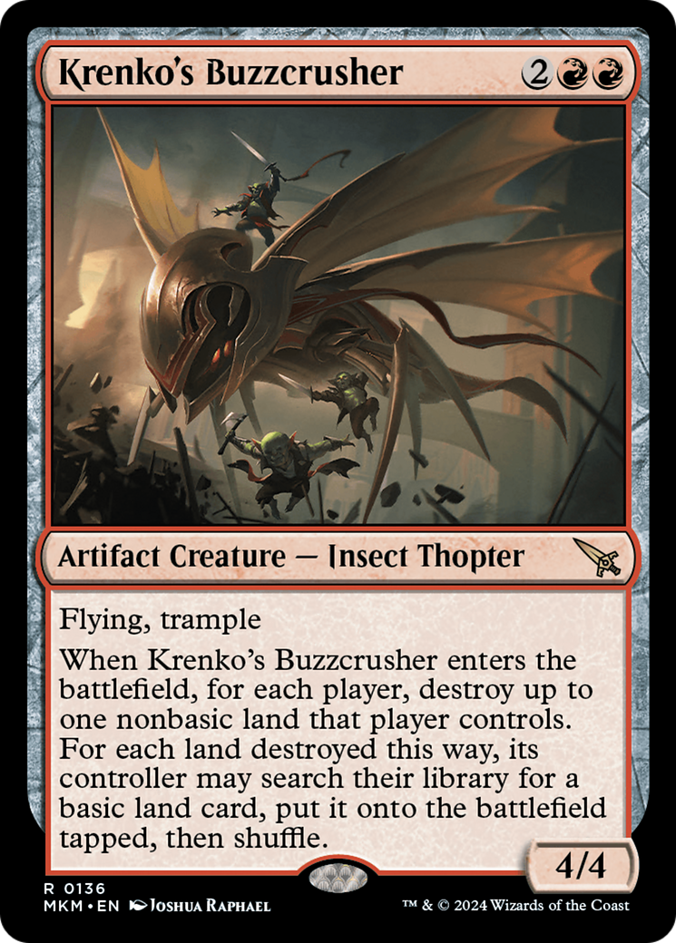 Krenko's Buzzcrusher (136) [Murders at Karlov Manor] foil - Deck Out Gaming