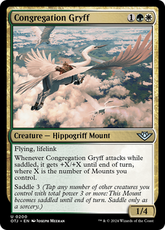 Congregation Gryff (200) [Outlaws of Thunder Junction] foil - Deck Out Gaming