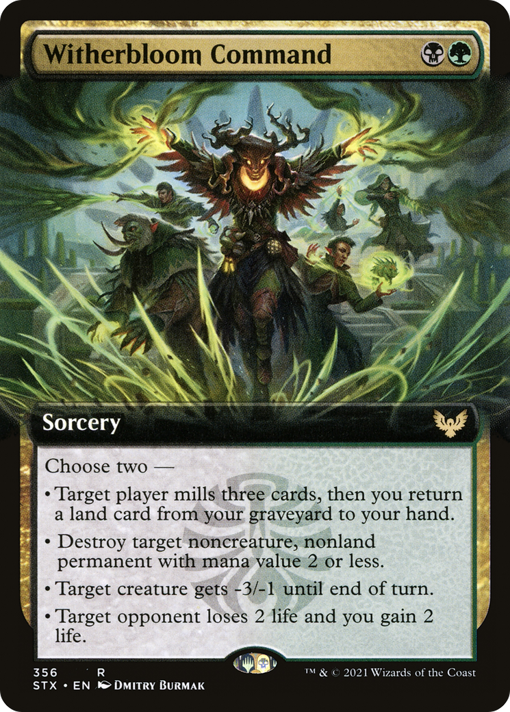 Witherbloom Command (Extended Art) (356) [Strixhaven: School of Mages] foil - Deck Out Gaming