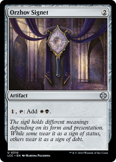Orzhov Signet (310) [The Lost Caverns of Ixalan Commander] - Deck Out Gaming